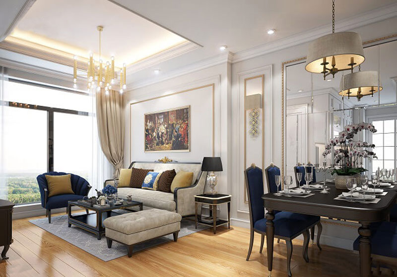 Gợi ý thiết kế căn hộ 2 phòng ngủ 70m2 tối ưu diện tích