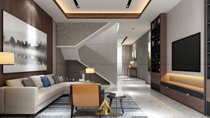 Bí quyết thiết kế nội thất phòng khách 20m2 Từ Liêm đẹp hiện đại, tối ưu công năng