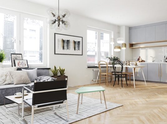 Thiết kế phòng khách và bếp thông nhau – Xu hướng mở rộng không gian sống