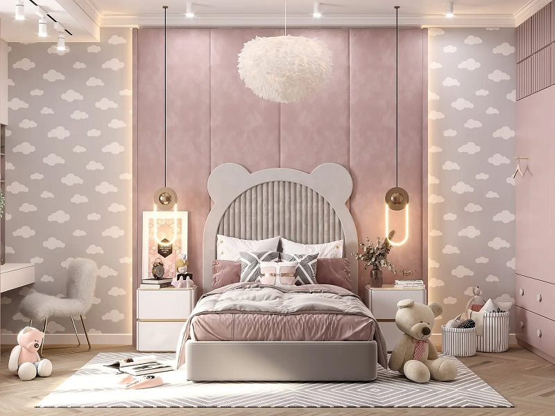 Thiết kế phòng ngủ đẹp cho bé gái Hoàng Mai – Phù hợp từng độ tuổi, tối ưu không gian