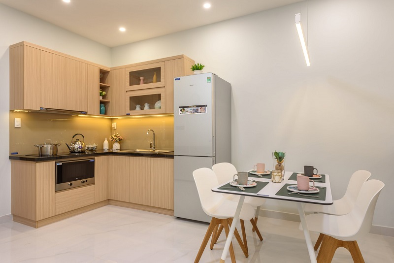 Khám phá thiết kế căn hộ 45m2 2 phòng ngủ Long Biên vừa đẹp vừa tiện nghi