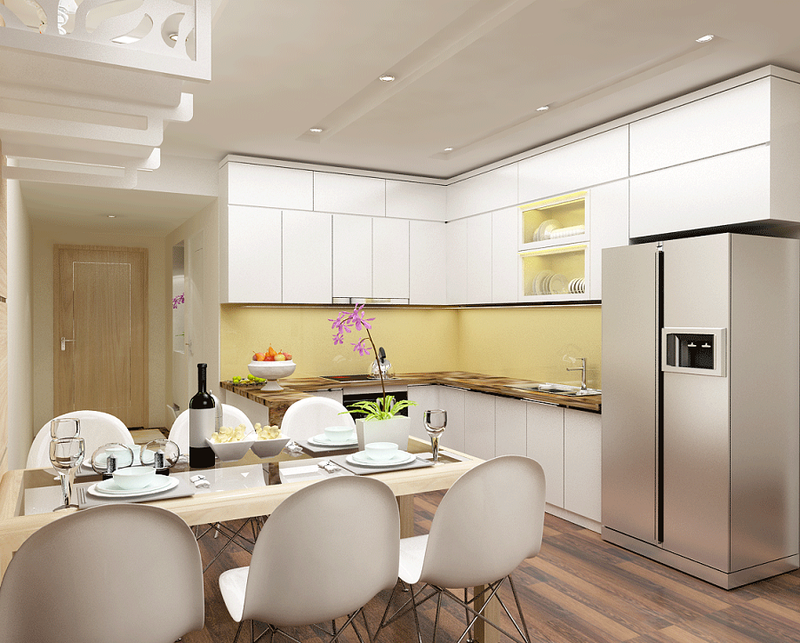 Khám phá thiết kế căn hộ 45m2 2 phòng ngủ Long Biên vừa đẹp vừa tiện nghi