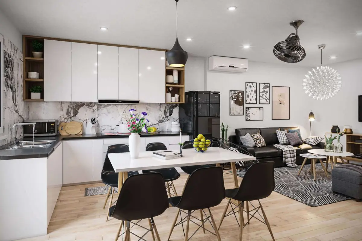 Gợi ý mẫu phòng bếp hiện đại cho nhà ống Cầu Giấy đẹp tối ưu không gian